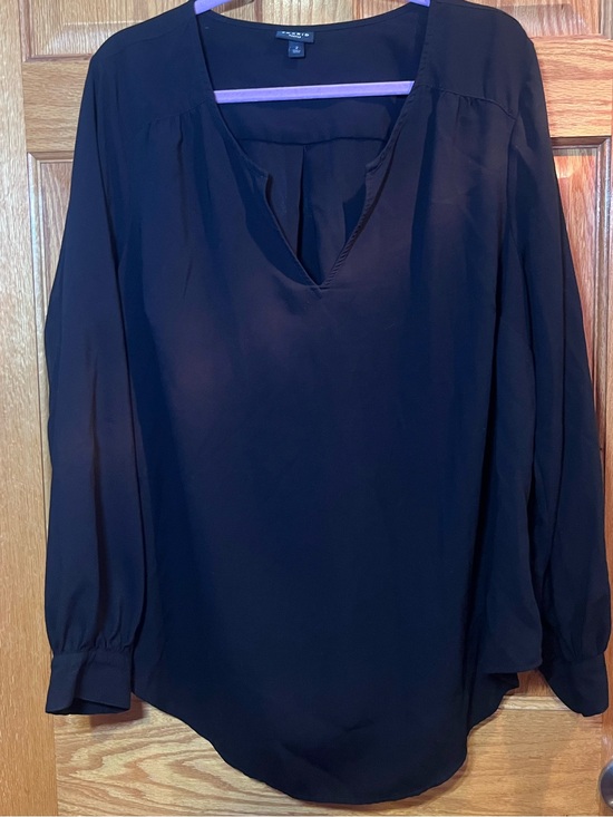 torrid Tops - TORRID 2(2X) Black pullover Harper with button wrist blouse